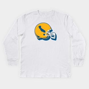 California Football Helmet Kids Long Sleeve T-Shirt